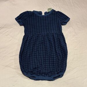 FUB Navy Gauze Baby Bubble Romper 12 Months